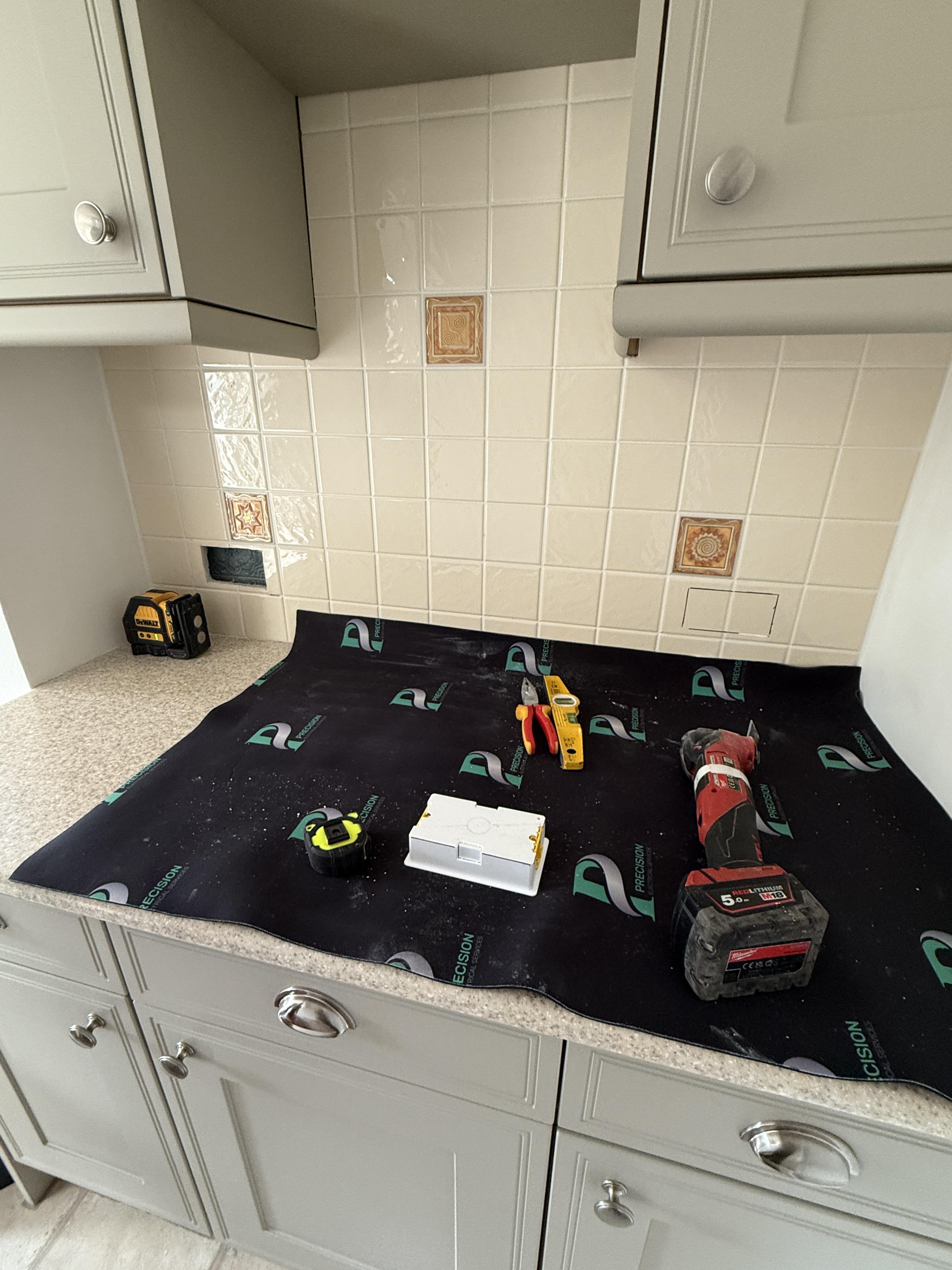 Extra Sockets Installed in a Weybridge Kitchen