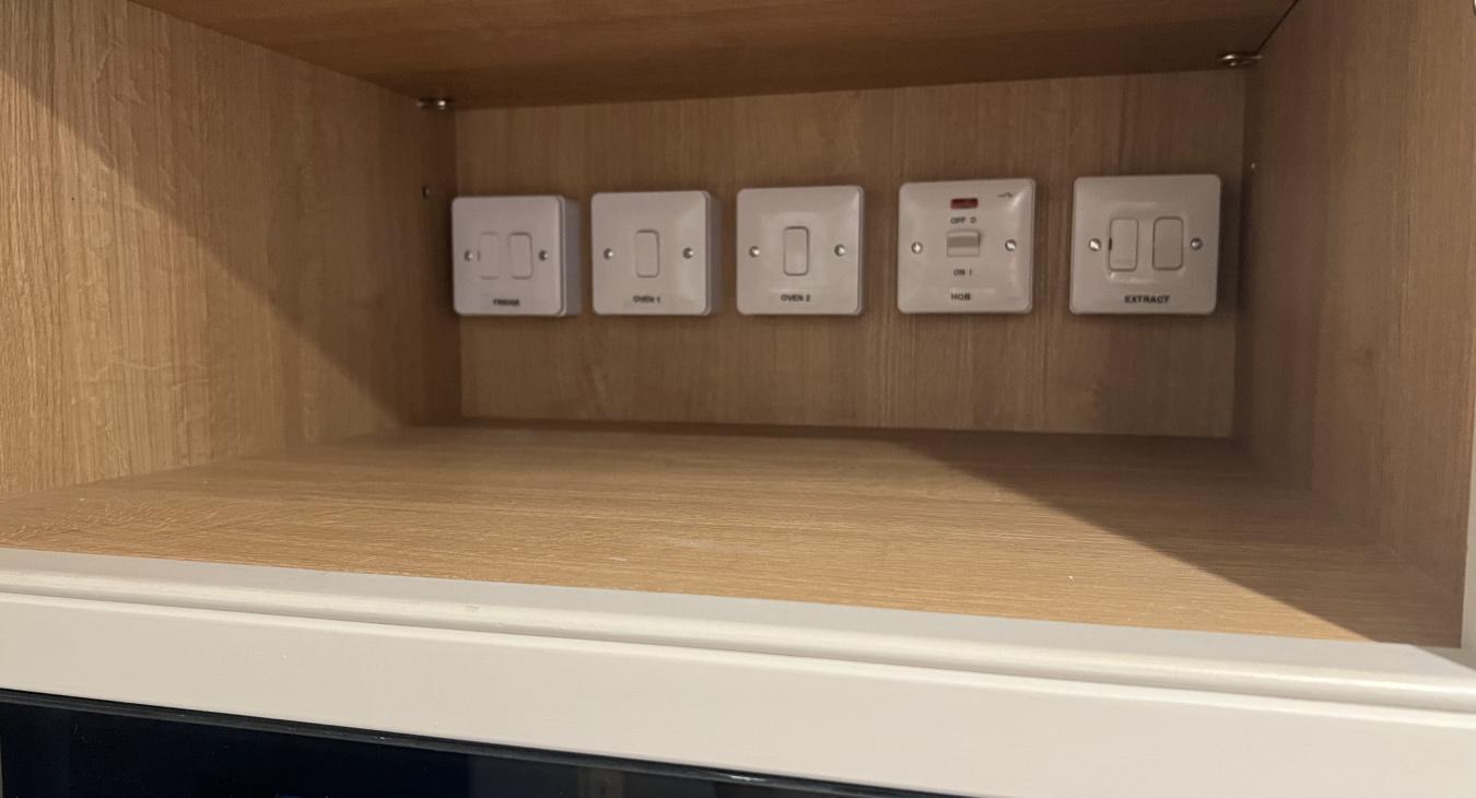 Kitchen Power installation by Precision Electrical Services in Walton-on Thames