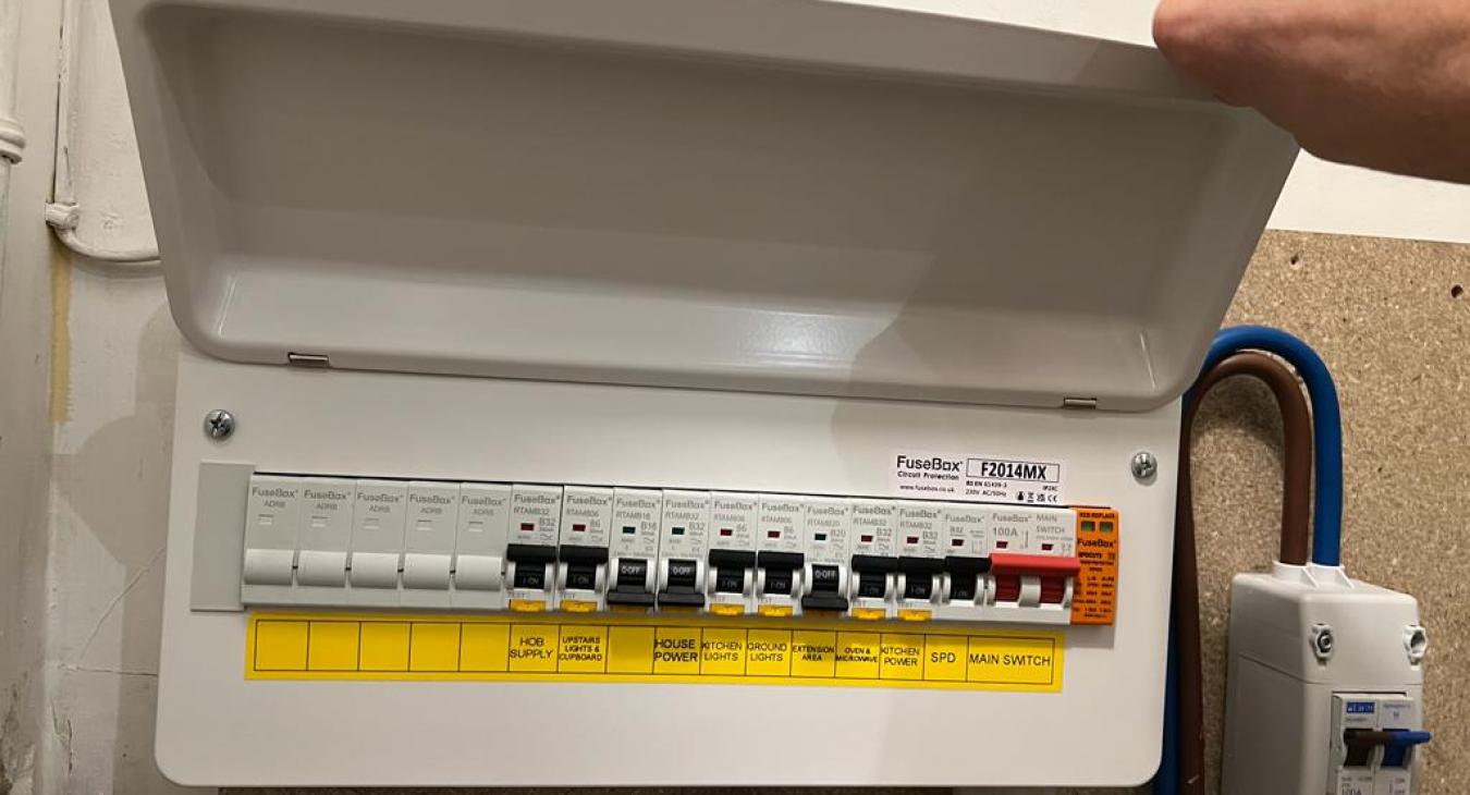 Consumer unit upgrade in Hersham by Precision Electrical Services