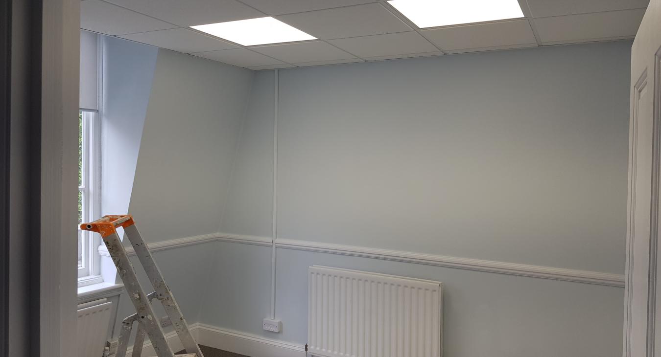 Commercial Office LED Lighting Upgrade - Precision Electrical Services, Walton-on-Thames