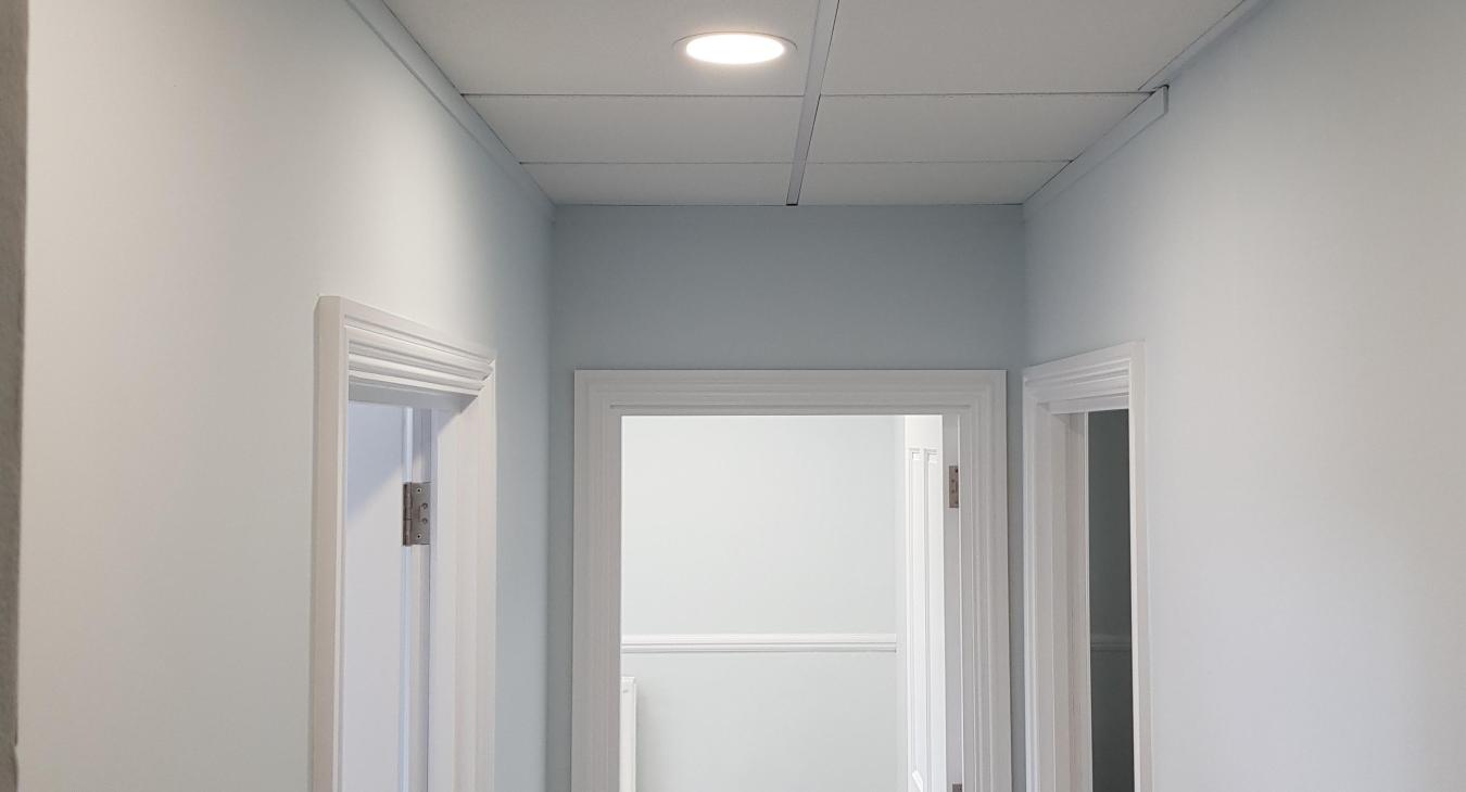 Commercial Office LED Lighting Upgrade - Precision Electrical Services, Walton-on-Thames
