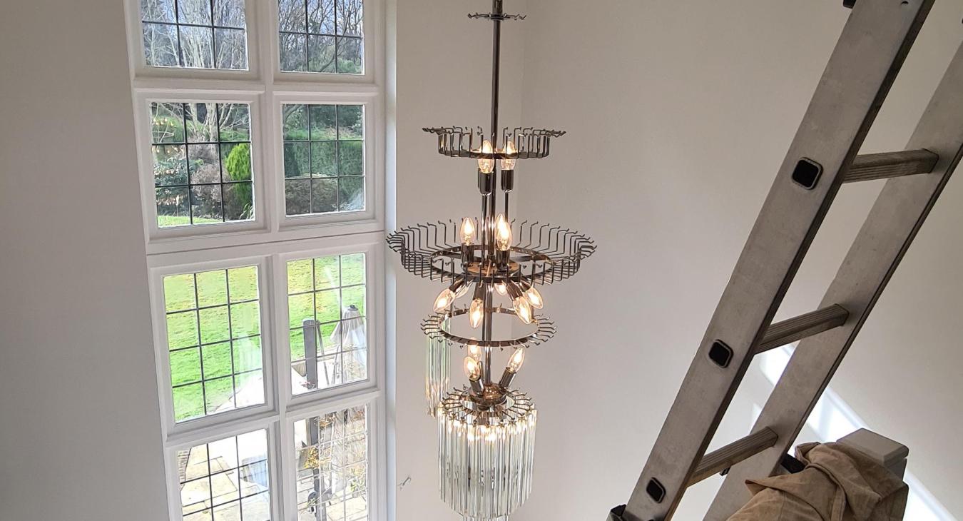 Chandelier Installation – Cobham