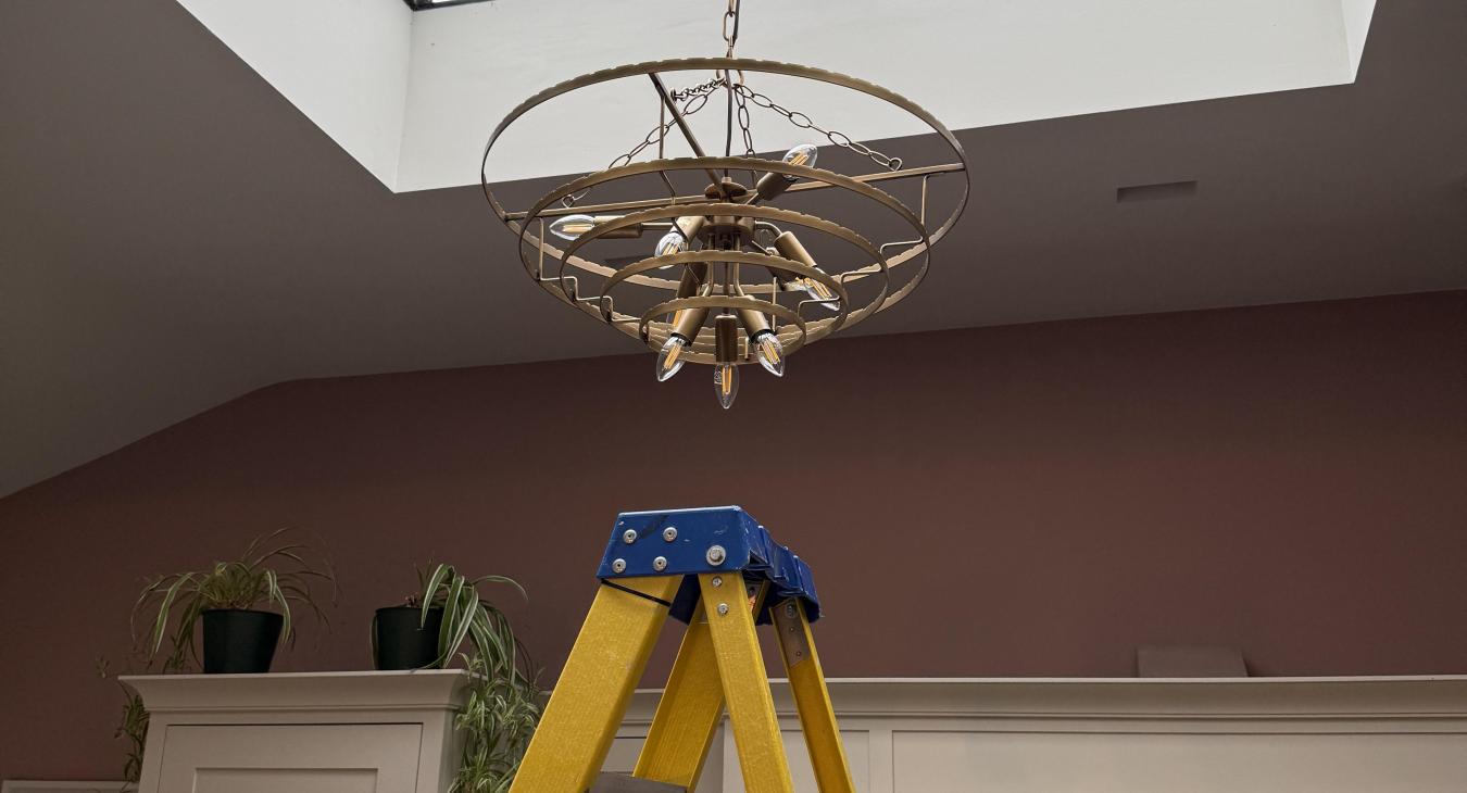 Chandelier Installation – Thames Ditton