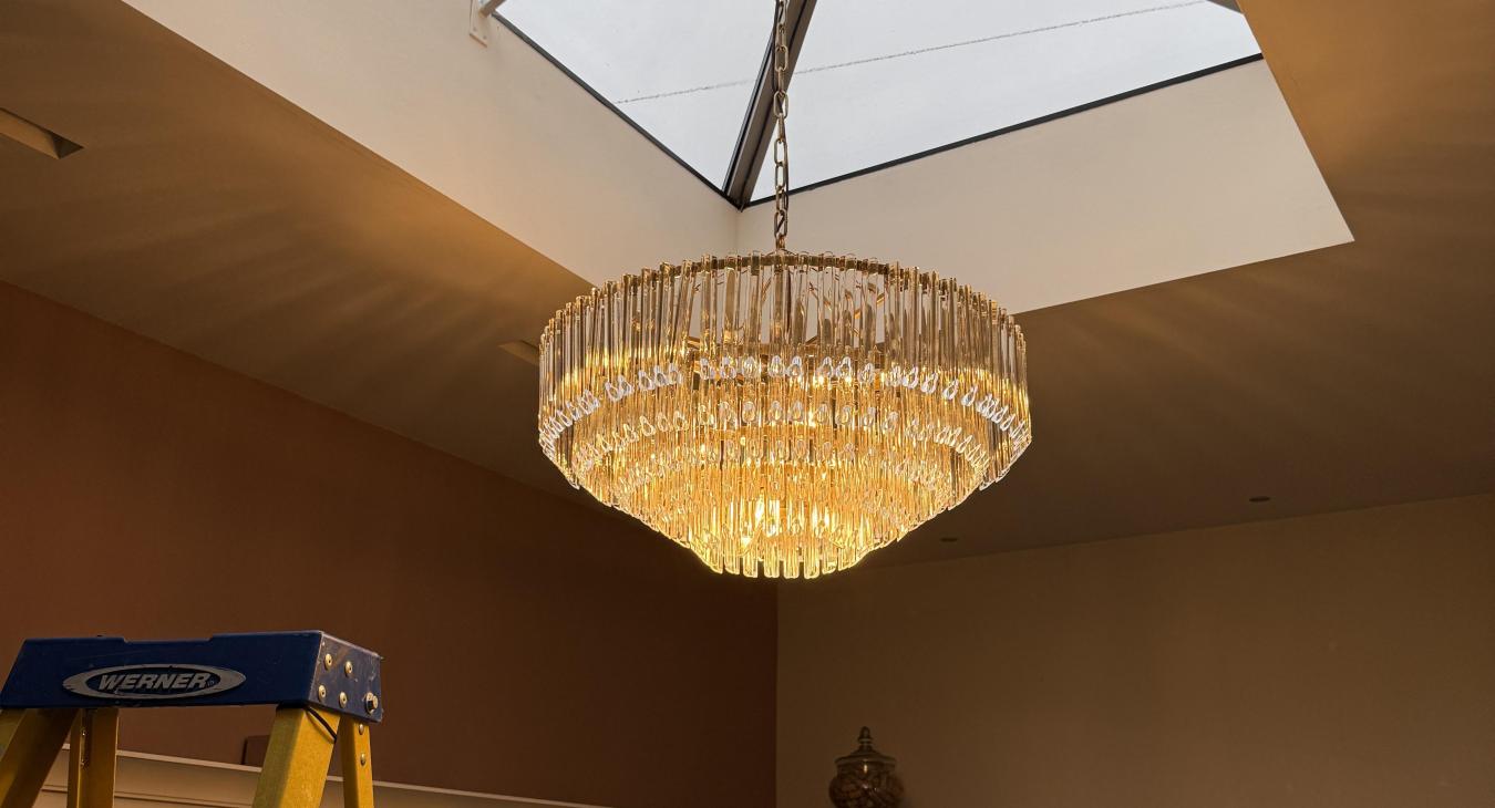 Chandelier Installation – Thames Ditton